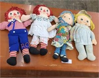 Vintage ragdoll lot all was significant staining
