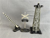 Model Railroad Crossing Sign, Arm & Tower