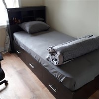 Single Bed  Frame with Drawers ONLY