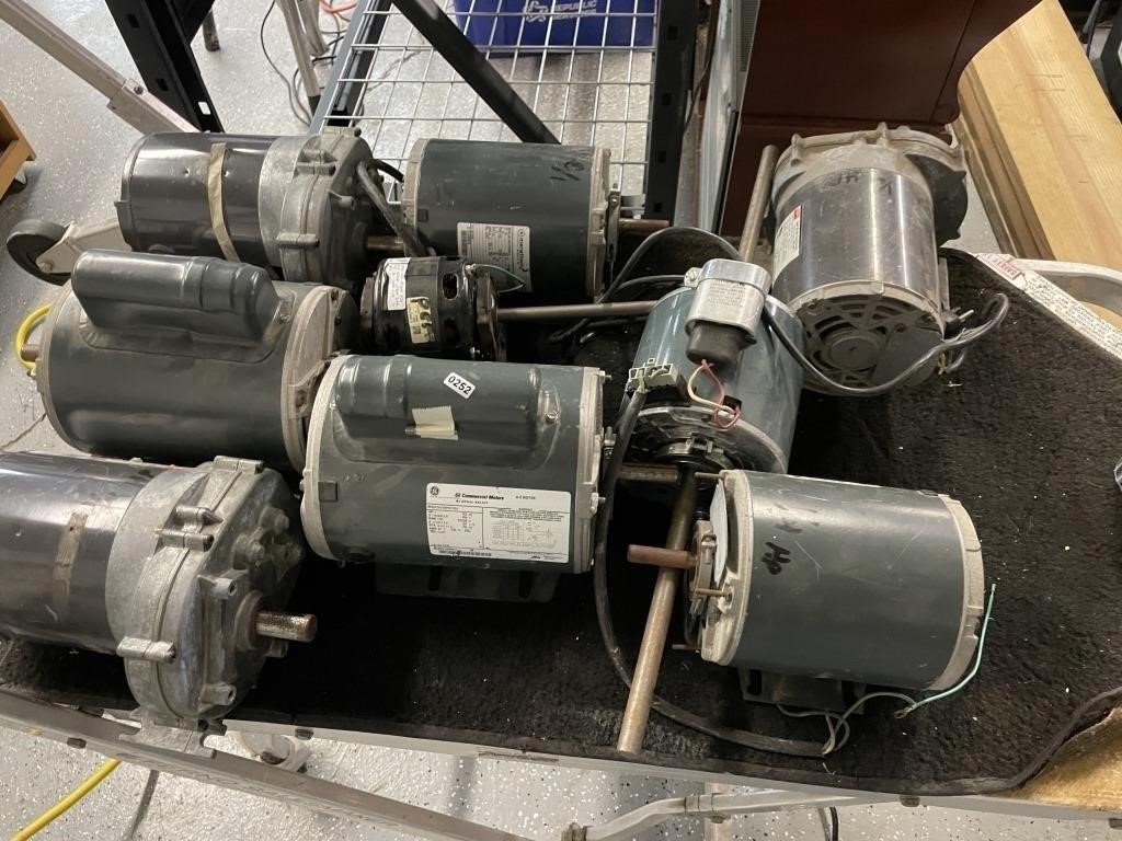 Lot of Nine GE Dayton & Other Motors