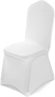 50-Pc White Chair Covers, Dining Banquet Chair
