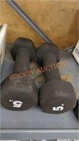 5lb barbells and ankle and wrist weights