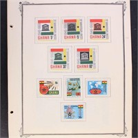 Ghana Stamps Mint NH mounted on pages generally fr