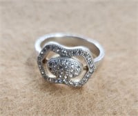 925 silver S.D. ring