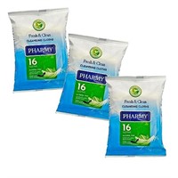 4PK Pharmy Cleansing Cloth, 16 count