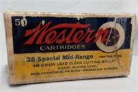 Western Bullseye Box 38 Special Mid-range Sealed