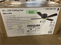Bellina 42in.led ceiling fan with light kit