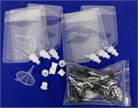 LIQUID BAGS 4.25x6.5IN 6PC AND PUMP TOPS 12PC