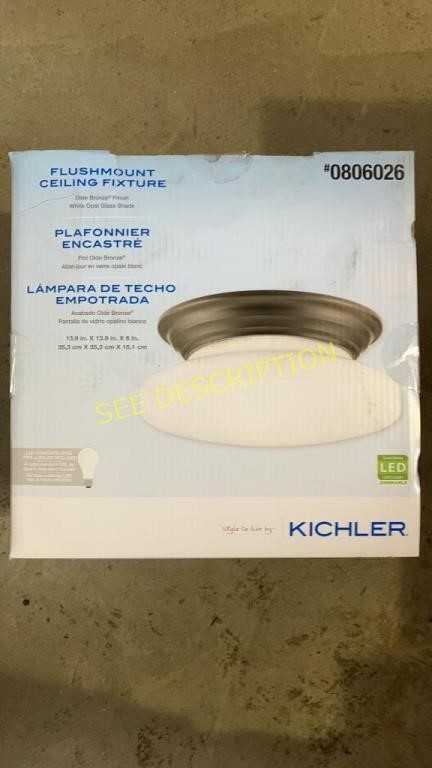 Kichler Flush mount ceiling fixture