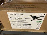 HamptonBay Carriage house 52in.ceiling fan/light