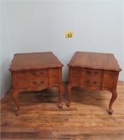 Pair Of 2 Drawer Night Stands