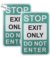 EYOLOTY “EXIT ONLY - DO NOT ENTER” SIGN - 2 PACK