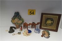 Vtg / Antique Mixed Lot w/ Chalkware & More