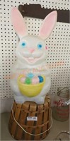 Blow mold Easter Bunny attached to Apple basket