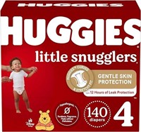 Huggies Little Snugglers Diapers, Size 4, 140 Ct