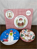 Christmas Placemat & 2 Sets of Plates