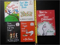 5 Books For Kids Dr. Seuss 1960's