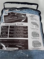 DUSTY BLUE SOFA COVER SIZE 72 INCHES TO 92 INCHES