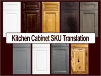 Kitchen Cabinet SKU Translation - NOT FOR SALE
