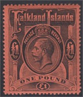 Falkland Islands Stamps #40 Mint HR fresh 1 Pound