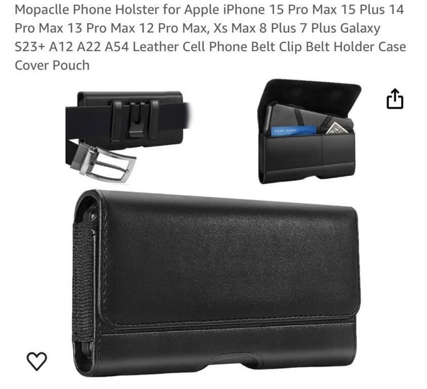 LARGE HOLSTER FOR MULTIPLE I PHONES AS SHOWN IN