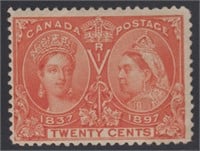 Canada Stamps #59 Mint Hinged with small thin CV $
