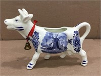 Vintage Blue Porcelain Milk Cow Creamer