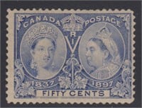 Canada Stamps #60 Mint Disturbed Gum, creases, CV