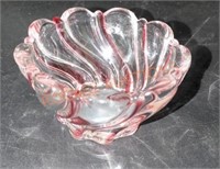 Vintage Mikasa peppermint red swirl german-made