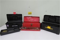 3 Tool Boxes w/ Contents