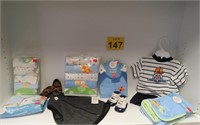 Baby Boy Blankets, Bodysuits, Shoes - Most New