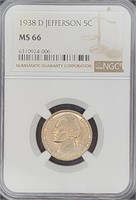 1938-D Jefferson Nickel