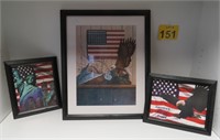 Framed Eagle / American Pride Prints