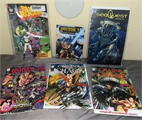Lot of 5 Comic Books Sea Quest Chains of Chaos