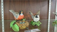 Lenox bird figures, Chickadee ,American Robin
