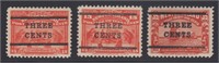 Newfoundland Stamps #128-130 Mint LH 1920 complete