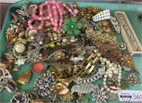 Large vintage costume jewelry lot