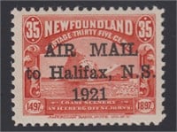 Newfoundland Stamps #C3 Mint LH 1921 Halifax Air M