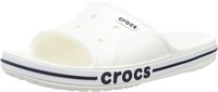 Crocs Men's 12 Bayaband Slide Sandal, White 12