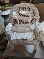 Snall Wicker Doll Chair