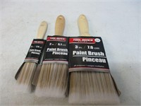 3 NEW Paint Brushes