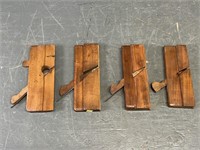 4 Wooden Molding Planes