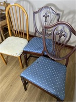 Three accent-dining chairs