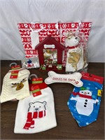 Lot of New Christmas Dog Items- Gift bags, Sweater