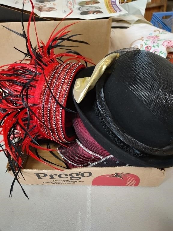 Box of 3 Fancy Hats