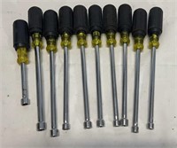 Assorted Klein Tools nut drivers