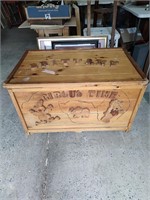 Large wood Toy Box Lid needs reattaching