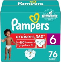 Diapers Size 6, 76 Count - Pampers Pull On