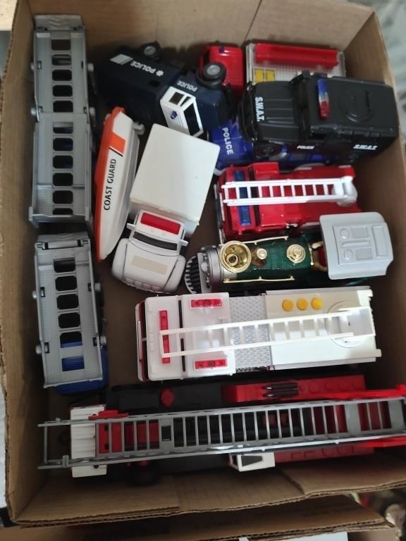 Box Lot of Toy Trucks