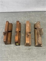 4 Wooden Molding Planes